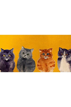 Yavru Kediler Canvas Tablo (60x120)