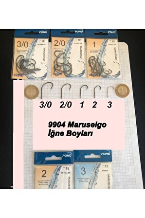 Maruseigo 2/0 Numara 10'lu Paket M-9904 Bn Olta Iğnesi
