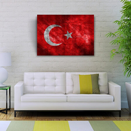 Şanlı Türk Bayrağımız Kanvas Tablo 50 x 70