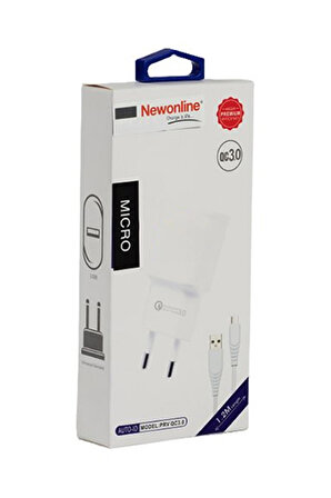 Newonline Adaptör ve Micro Uçlu Şarj Kablosu