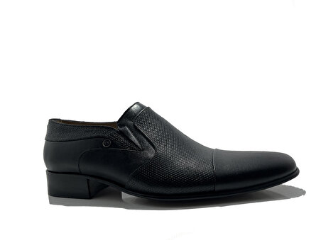  Tek Yıldız Siyah Hakiki Deri Klasik Erkek Ayakkabı