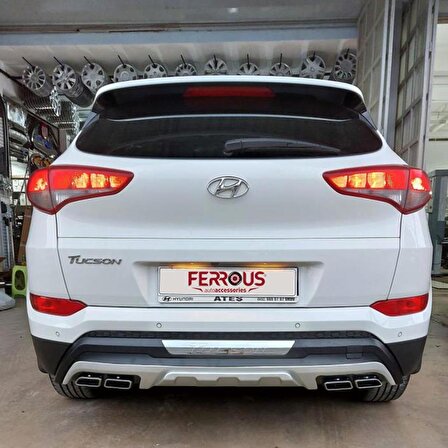 Hyundai Tucson Ferrous Ön ve Arka Tampon Koruma Difüzör 2015 2017