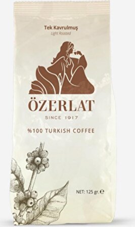 Özerlat (Kıbrıs Üretim) Tek Kavrulmuş Türk Kahvesi 125 gr