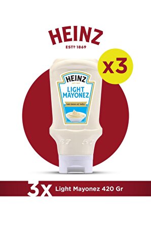 Heinz Light Mayonez 420 Gr - 3'lü Paket