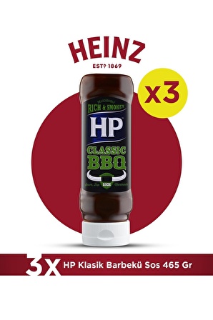 Hp Klasik Woodsmoke Barbekü Sos 465 Gr - 3'lü Paket