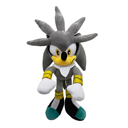 İthal Kumaş Sonic Peluş 2’li Oyuncak Seti Sonic Hedgehog & Silver Sonic Mavi Sonic + Gümüş Sonic