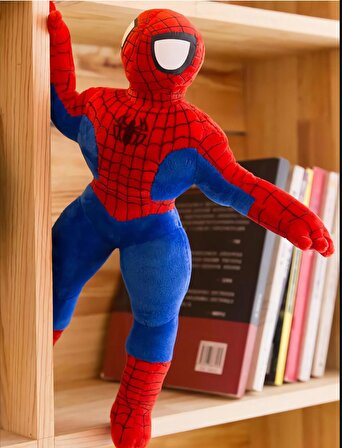 İthal Kumaş Örümcek Adam Spiderman Figür Peluş Oyuncak Uyku & Oyun Arkadaşı Büyük Boy 55 cm.
