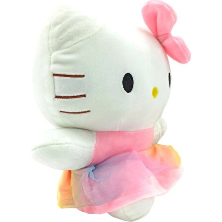 İthal Kumaş Hello Kitty Sanrio Peluş Karakter Figür Oyuncak Uyku & Oyun Arkadaşı Büyük Boy 25 cm.