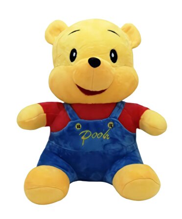 İthal Kumaş Winnie The Pooh Ayı Winnie Ayı Vini Figür Peluş Oyuncak Oyun & Uyku Arkadaşı 30 cm. Mavi