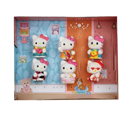 Hello Kitty Sanrio & Arkadaşları 6’lı Figür Koleksiyon Oyuncak Seti Pasta Süsü Doğumgünü Hediyesi