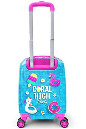 Coral High Kids Havuz Parti Desenli Çocuk Valizi 16780
