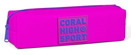 Coral High Sport Tek Bölmeli Pembe Kalemlik