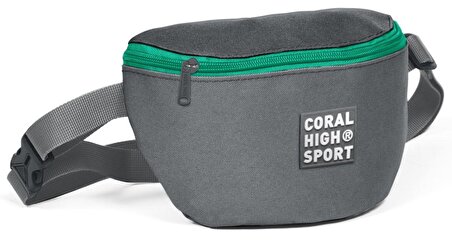 Coral High Sport Gri İki Bölmeli Bel Çantası