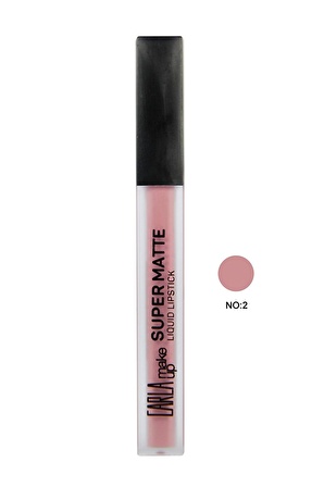 Carla Süper Mat Likit Ruj - Super Matte Liquid Lipstick - No: 02