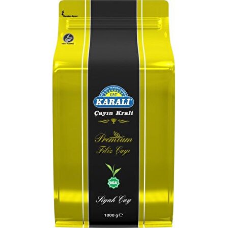 Karali Premium Organik Dökme Siyah Çay 1000 gr 