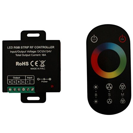 RGB Led RF kablosuz dokunmatik kontrol