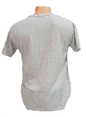 Gri Renk PUBG Baskılı Unisex Tişört