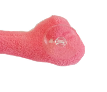 Cama Yapışan Askılı 30 Cm Pembe Panter Peluş Oyuncak Pelüş