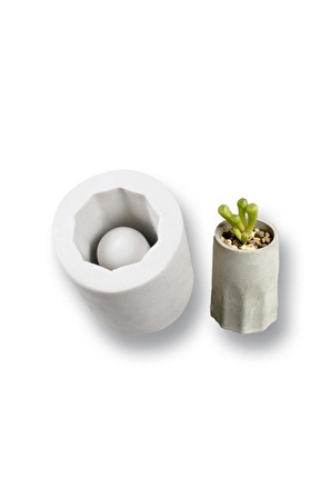 Beton Saksı Silikon Kalıbı 4 Cm X 5,1 Cm No:57