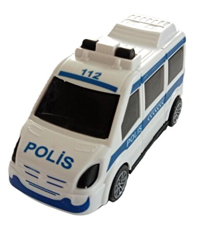 Çek Bırak Polis Minibüsü 10x5 cm 