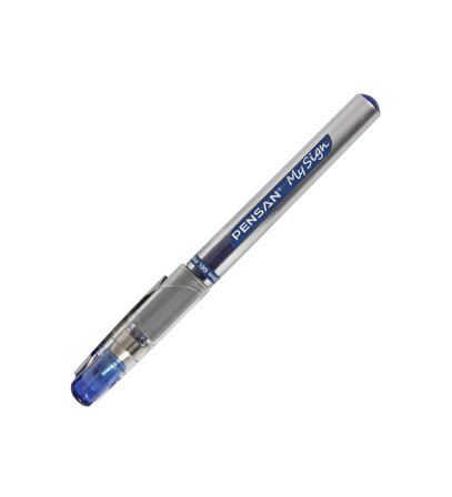 Pensan Roller Kalem Yedeği My-sign Jel Bilye Uçlu İmza Kalem 1.0 Mm Mavi