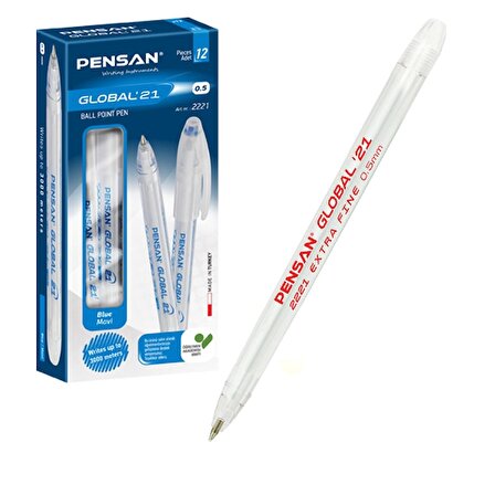 Pensan Tükenmez Kalem Jel 1.0 MM Neon Beyaz 2290-12'li Paket