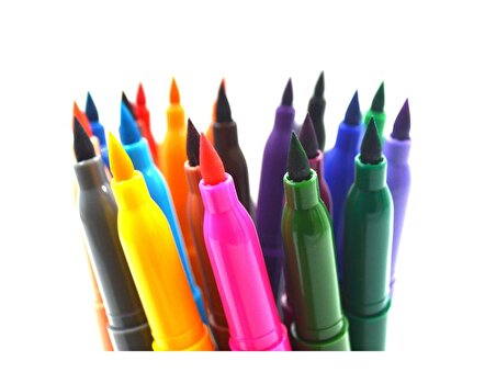 Pensan Kidz Fırça Uçlu Keçeli Kalem 20 Renk Kavanozlu