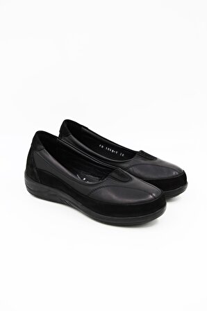 Ceyo 1046-1 Kadın Comfort Ayakkabı - Siyah