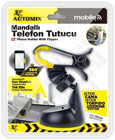 Automix Mandallı Telefon Tutucu 39847