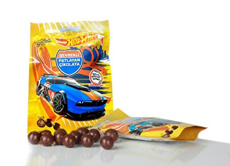 Hleks Shoogy Boom Gevrekli Çikolata Kaplı Patlayan Şeker Hot Wheels Lisanslı 50 Gr x 3 Adet
