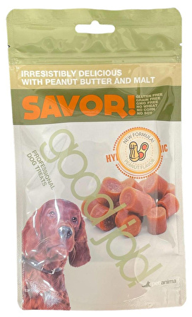 6 Paket Savor Yer fıstıklı ve Maltlı Köpek Ödül Maması 100 Gram Profesyonel Köpek Ödülü