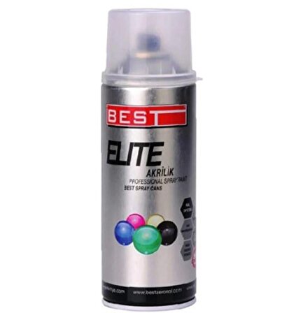 Best Elite 9010 Mat Beyaz Akrilik Sprey Boya 400 ml