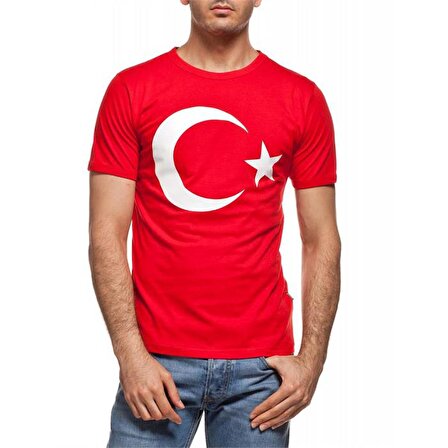 Türk Bayraklı Tişört Kırmızı Beyaz Türk Bayrağı Unisex Tişört 23 Nisan 30 Ağustos 29 Ekim 10 Kasım