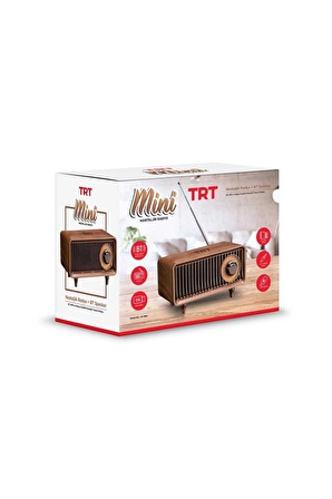 Trt Nostaljik Mini Radyo(ÖZEL TRT KUTUSUNDA,BLUETOOTHLU, PİL VE GÜÇ KABLOSU DAHİLDİR)