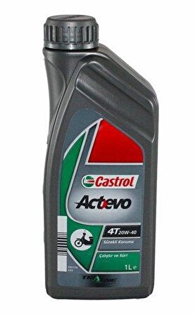 Castrol Actevo 20W-40 Sentetik 1 lt Benzin Motor Yağı 