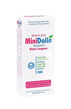 Minidolin Nemlendirici Parabensiz Tüm Cilt Tipleri için  Vücut Losyonu 250 ml 
