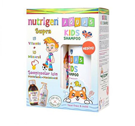 Nutrigen Supra Portakal Aromalı Şurup 200 ml Aquas Kids Şampuan Hediye