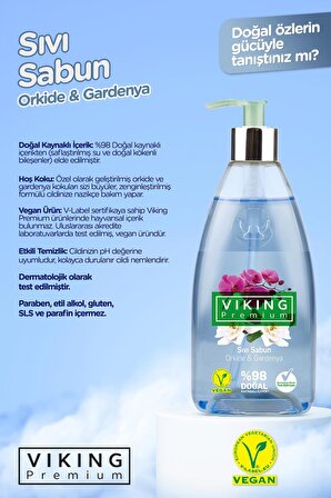 Premium Sıvı Sabun Orkide&Gardenya 500 ml 3 Adet
