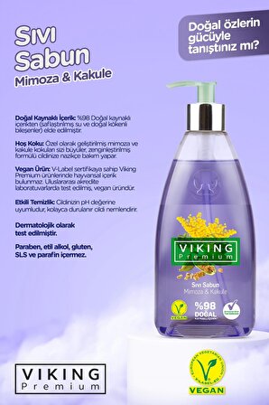 Premium Sıvı Sabun Mimoza&Kakule 500 ml 2 Adet