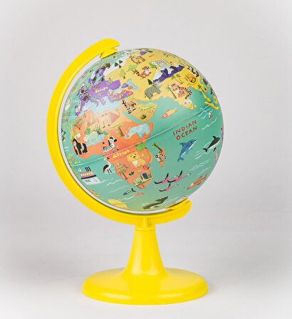 My Wild World Globe + Puzzle  (15 cm Globe-100 Pcs Puzzle)