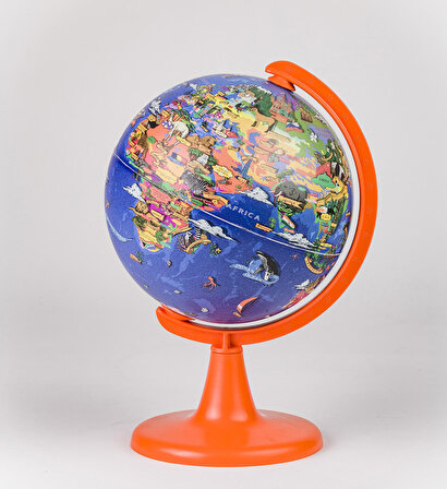 My World Globe + Puzzle (15 cm Globe-100 Pcs Puzzle)
