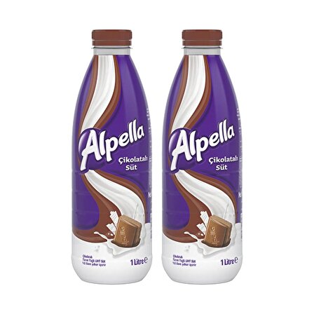 Alpella Alpimilk Çikolatalı Süt 1 Lt 2 li