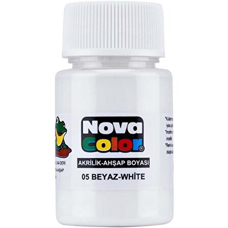 Nova Color Akrilik Boya 30 Ml Beyaz - 2 adet