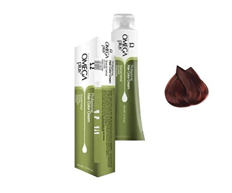 Omega Plus Color Professional Hair Color Cream 60 ml  Saç Boyası 8/45 Tarçın Bakır