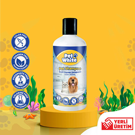 Pet White Evcil Hayvan Şampuan Seti 500 ml (3 Adet)