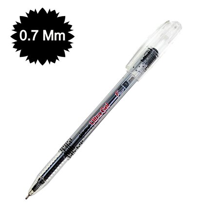 Dosy Ultra Fine İğne Uçlu 0.7 Mm Jel İmza Kalemi Siyah 10 Adet