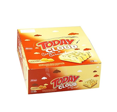 Today Cloud Cake Karamelli 40Gr. 24 Adet (1 Kutu)