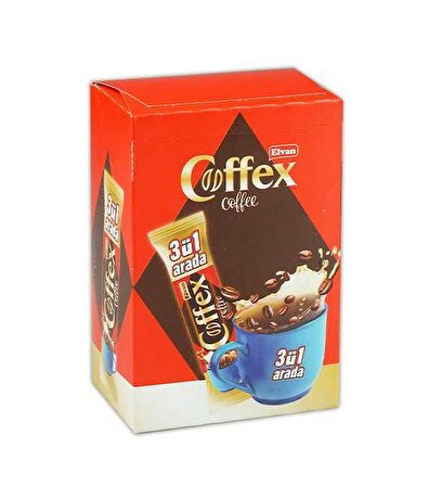 Elvan Coffex 3ü 1 Arada Hazır Kahve 18 Gr. (1 Kutu)