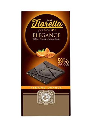 Fiorella Elegance Bademli Portakallı Çikolatalı Tablet 70 Gr. 1 Adet