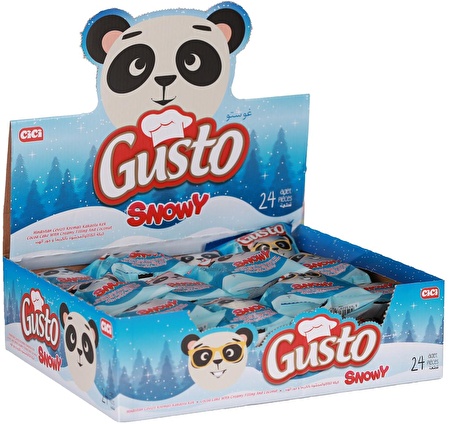 Gusto Snowy Cake Hindistan Cevizli 40 Gr. 24 Adet (1 Kutu)